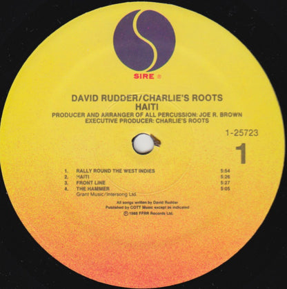David Rudder & Charlies Roots : Haiti (LP, Album)