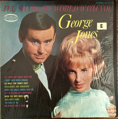 George Jones (2) : I'll Share My World With You (LP, Album, Pit)