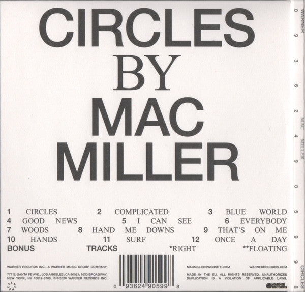 Mac Miller : Circles (CD, Album)
