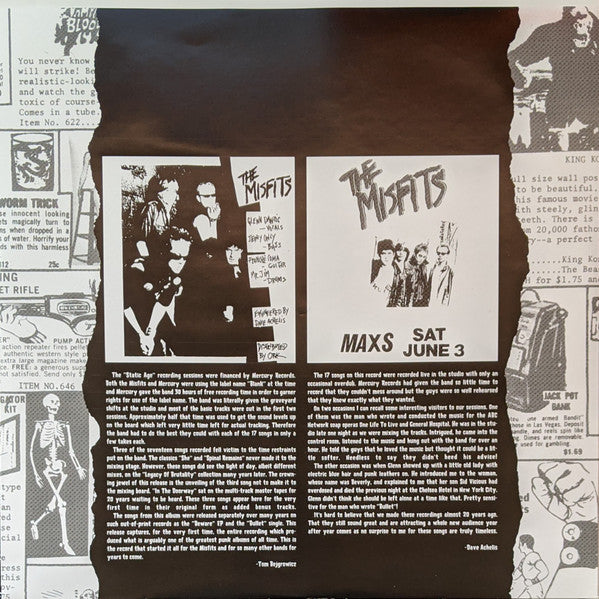 The Misfits* : Static Age (LP, Album, RE)