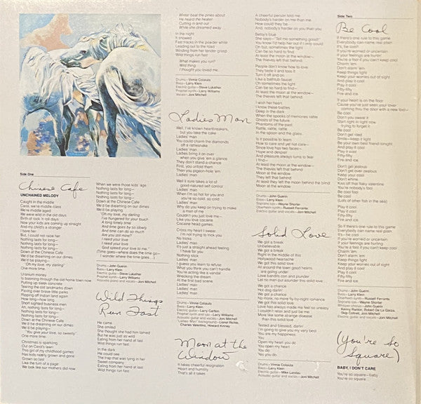 Joni Mitchell : Wild Things Run Fast (LP, Album, All)