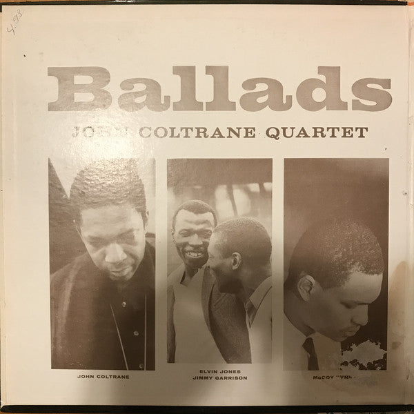 John Coltrane Quartet* : Ballads (LP, Album, Mono, RE)