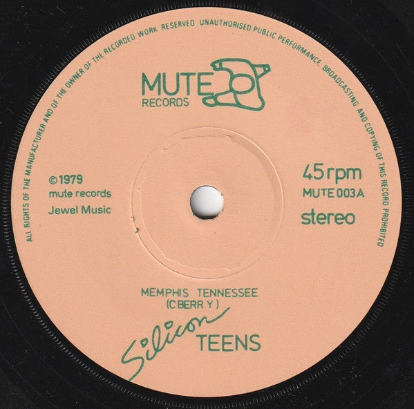 Silicon Teens : Memphis Tennessee (7", Single, Sol)
