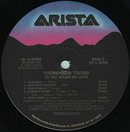 Thompson Twins : In The Name Of Love (LP, Album, RE, Ind)