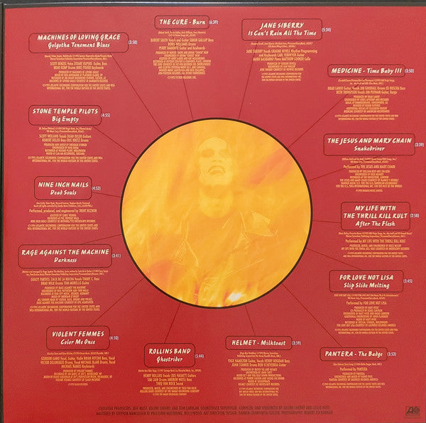 Various : The Crow (Original Motion Picture Soundtrack) (LP + LP, S/Sided, Etch + Album, Ltd, RE, RP, Red)