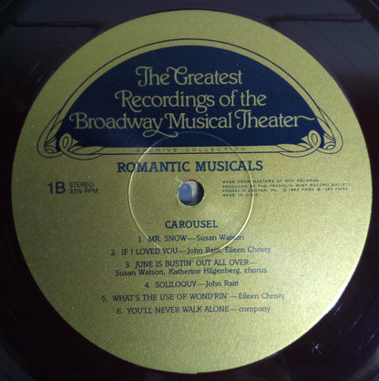 Various : The Greatest Recordings Of The Broadway Musical Theater - Romantic Musicals (4xLP, Comp + Box)