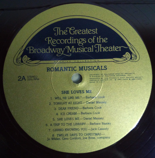Various : The Greatest Recordings Of The Broadway Musical Theater - Romantic Musicals (4xLP, Comp + Box)