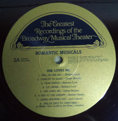 Various : The Greatest Recordings Of The Broadway Musical Theater - Romantic Musicals (4xLP, Comp + Box)