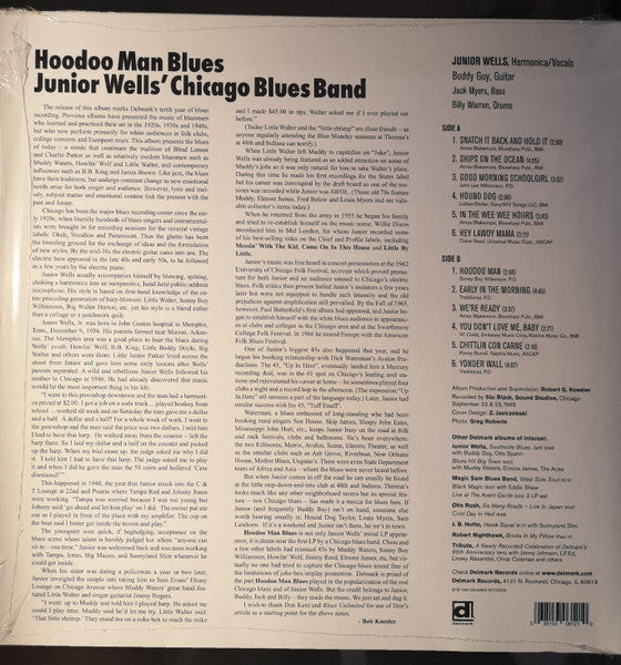 Junior Wells' Chicago Blues Band With Buddy Guy : Hoodoo Man Blues (LP, Album, RE)