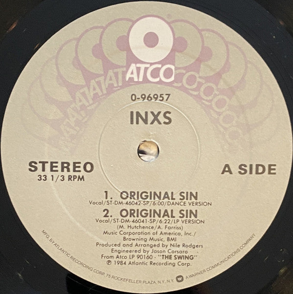 INXS : Original Sin (Dream On) (12", Single, Spe)