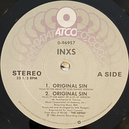 INXS : Original Sin (Dream On) (12", Single, Spe)