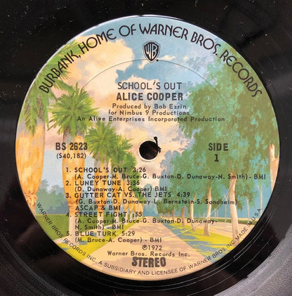 Alice Cooper : School's Out (LP, Album, RP, Pit)