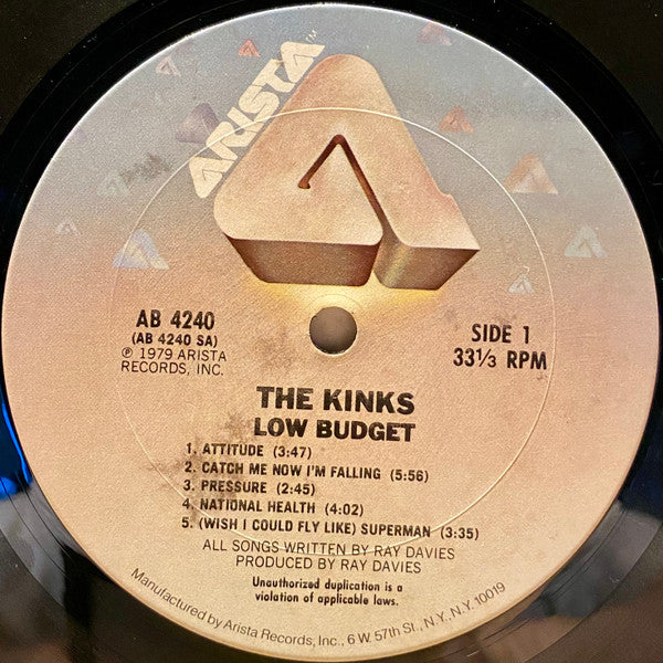 The Kinks : Low Budget (LP, Album, Club, Pit)