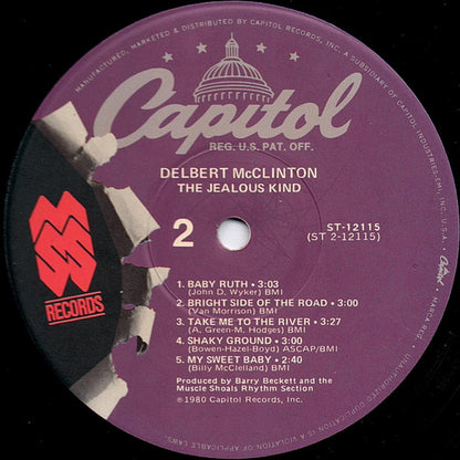 Delbert McClinton : The Jealous Kind (LP, Album, Jac)