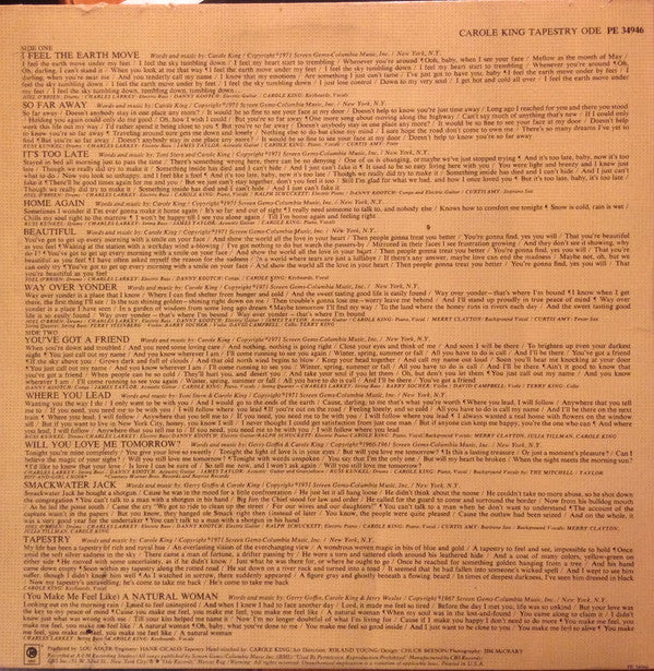 Carole King : Tapestry (LP, Album, RE, Bei)