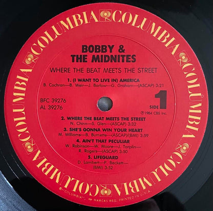 Bobby And The Midnites : Where The Beat Meets The Street (LP, Album, Pit)