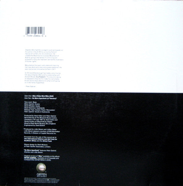 Peter Gabriel : Biko (12", Maxi, Spe)