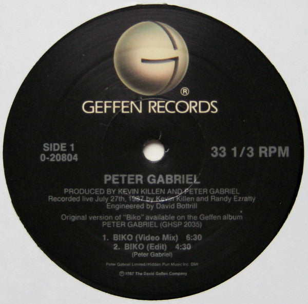 Peter Gabriel : Biko (12", Maxi, Spe)