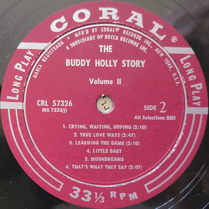 Buddy Holly : The Buddy Holly Story Volume II (LP, Comp, Mono, Pin)