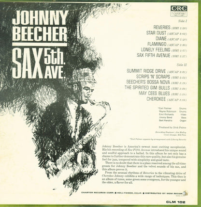 Johnny Beecher : Sax 5th Ave. (LP, Album, Mono)