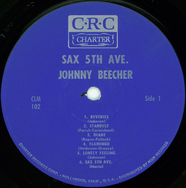 Johnny Beecher : Sax 5th Ave. (LP, Album, Mono)
