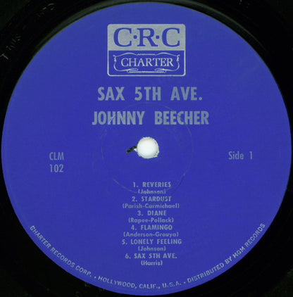 Johnny Beecher : Sax 5th Ave. (LP, Album, Mono)