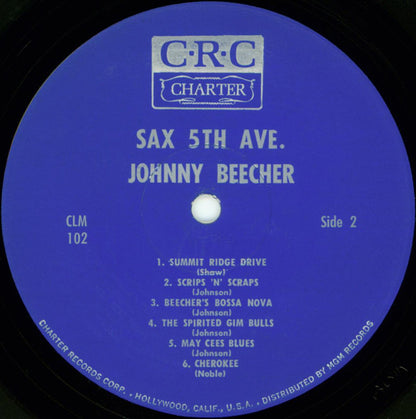 Johnny Beecher : Sax 5th Ave. (LP, Album, Mono)