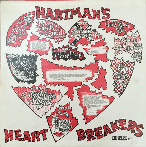 Hartman's Heart Breakers : Give It To Me Daddy! (LP, Comp, Whi)