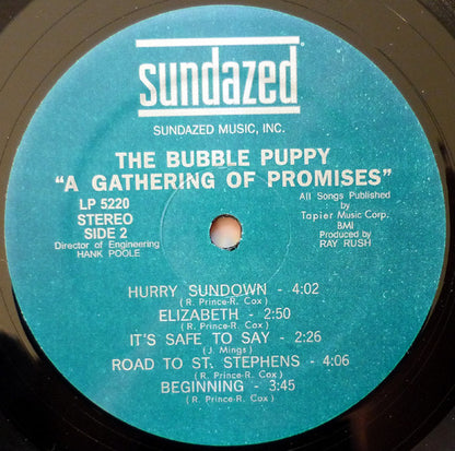 Bubble Puppy : A Gathering Of Promises (LP, Album, RE)