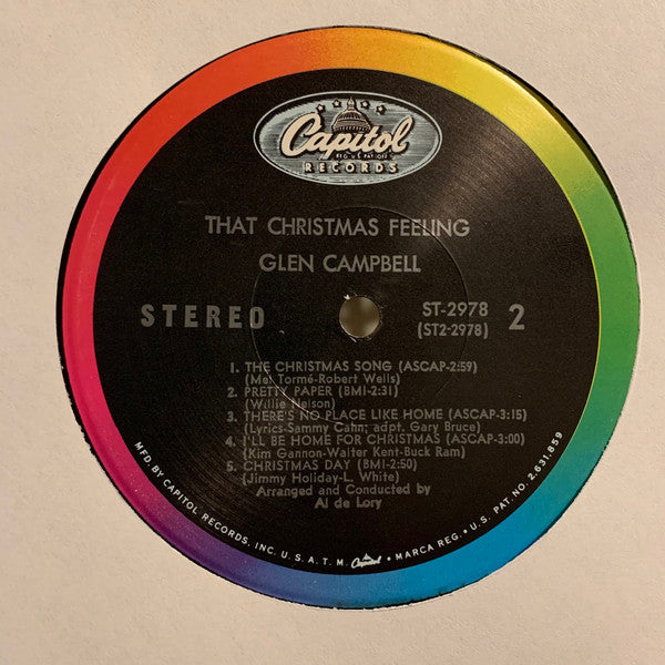 Glen Campbell : That Christmas Feeling (LP, Album, Scr)