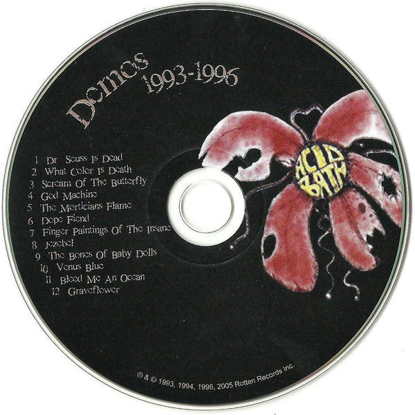 Acid Bath : Demos: 1993-1996 (CD, Comp)
