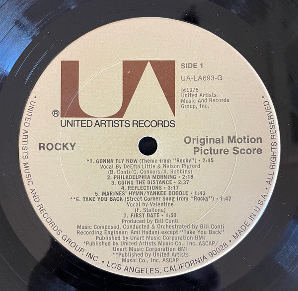 Bill Conti : Rocky - Original Motion Picture Score (LP, Album, San)