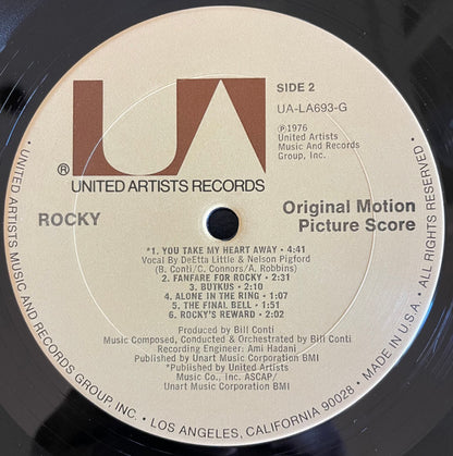 Bill Conti : Rocky - Original Motion Picture Score (LP, Album, San)