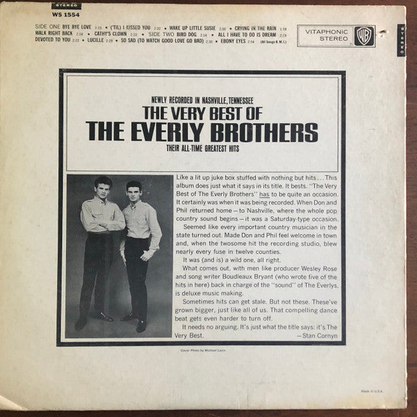 The Everly Brothers* : The Very Best Of The Everly Brothers (LP, Album, RP, Pit)