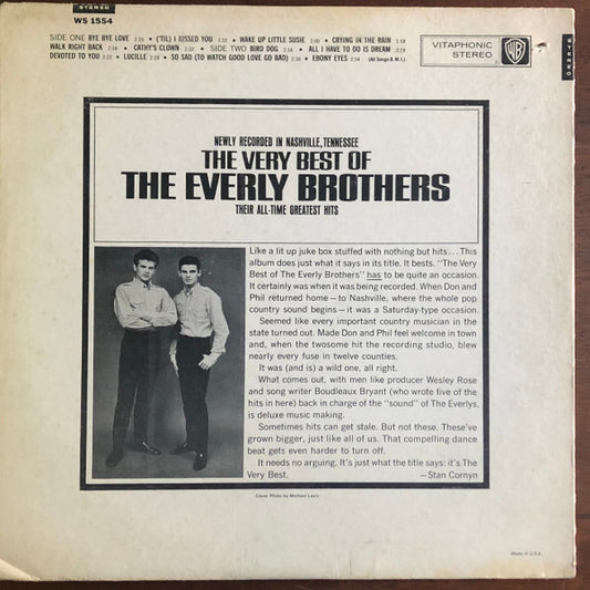The Everly Brothers* : The Very Best Of The Everly Brothers (LP, Album, RP, Pit)