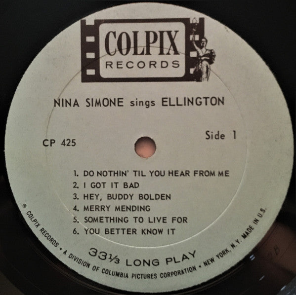 Nina Simone : Nina Simone Sings Ellington (LP, Mono)