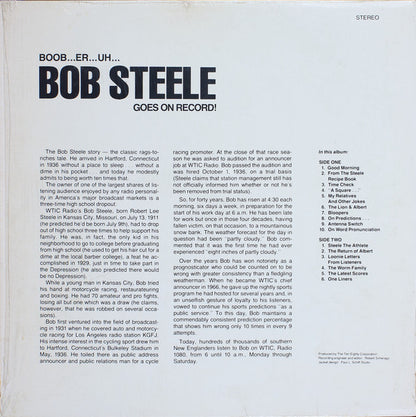Bob Steele (2) : Boob... Er... Uh... Bob Steele Goes On Record! (LP, Album)