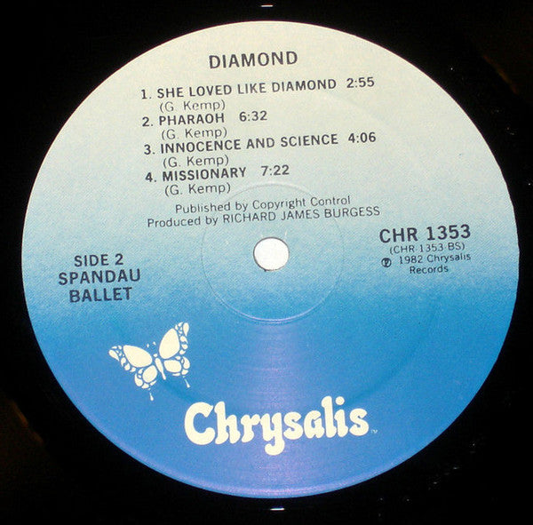 Spandau Ballet : Diamond (LP, Album, PRC)