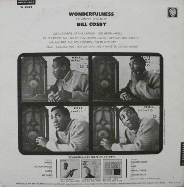 Bill Cosby : Wonderfulness (LP, Album, Mono)