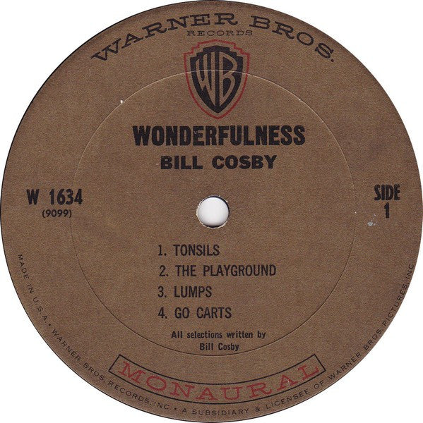 Bill Cosby : Wonderfulness (LP, Album, Mono)