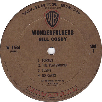Bill Cosby : Wonderfulness (LP, Album, Mono)