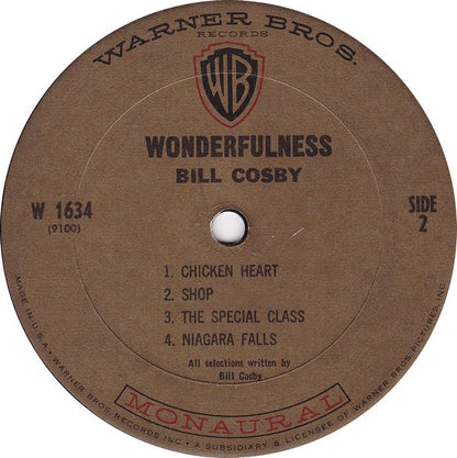 Bill Cosby : Wonderfulness (LP, Album, Mono)