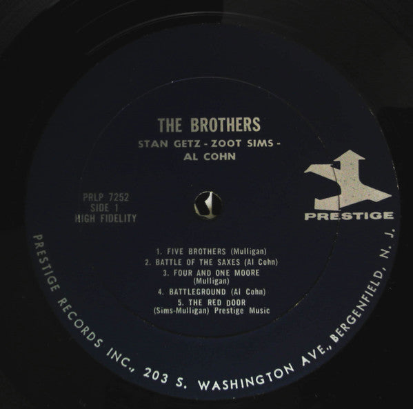 Stan Getz, Zoot Sims & Al Cohn : The Brothers (LP, Comp, Mono, RE)