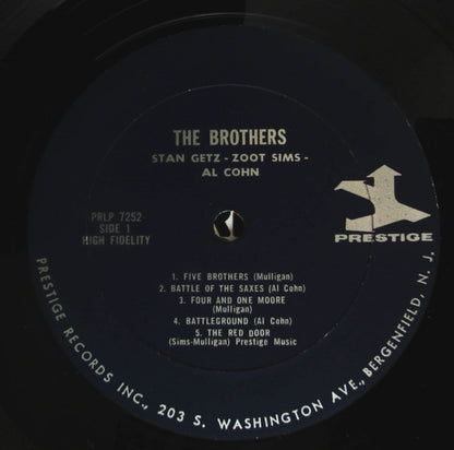 Stan Getz, Zoot Sims & Al Cohn : The Brothers (LP, Comp, Mono, RE)