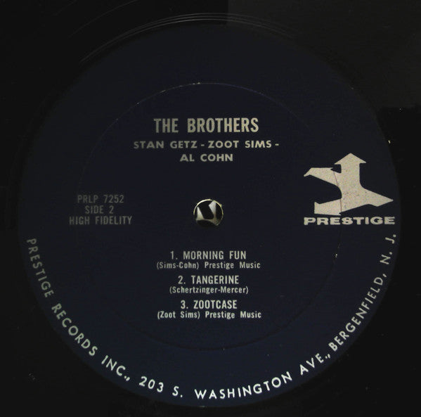 Stan Getz, Zoot Sims & Al Cohn : The Brothers (LP, Comp, Mono, RE)
