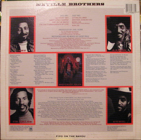 Neville Brothers* : Fiyo On The Bayou (LP, Album, Y -)