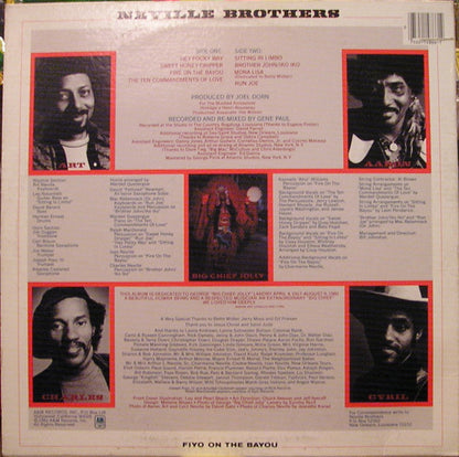 Neville Brothers* : Fiyo On The Bayou (LP, Album, Y -)