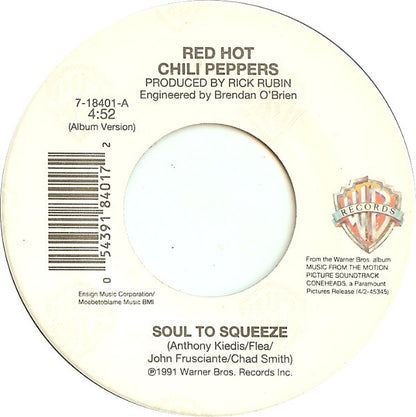 Red Hot Chili Peppers : Soul To Squeeze (7")