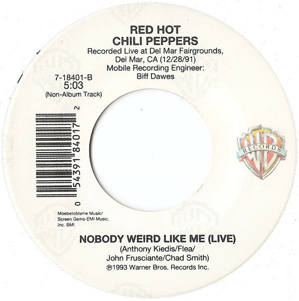 Red Hot Chili Peppers : Soul To Squeeze (7")