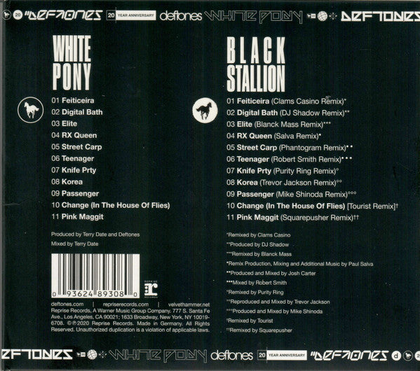 Deftones : White Pony (2xCD, Album, Dlx, RE)
